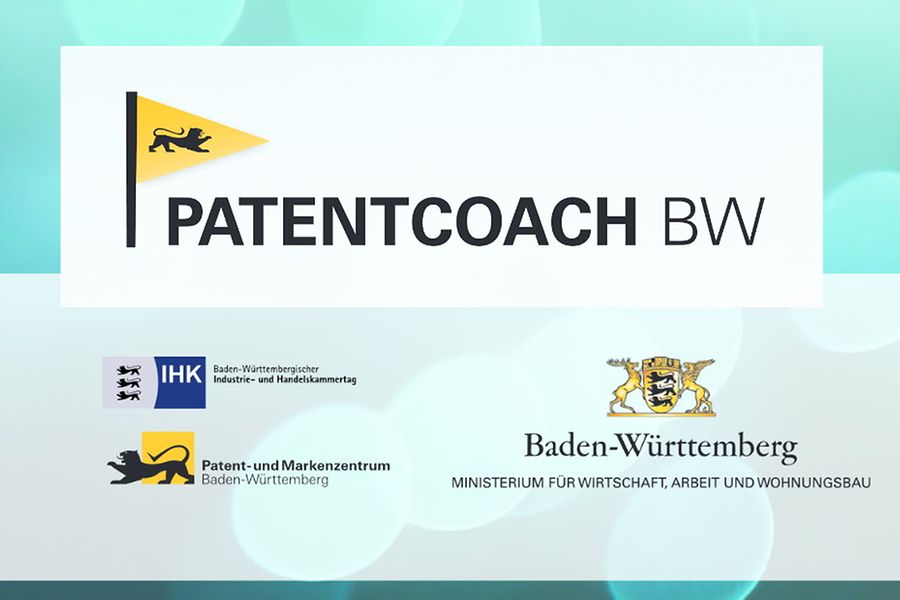 Logo Patentcoach BW - Weitere Informationen: www.patentcopach-bw.de.
Logo-Patentcoach BW - www.patentcoach-bw.de